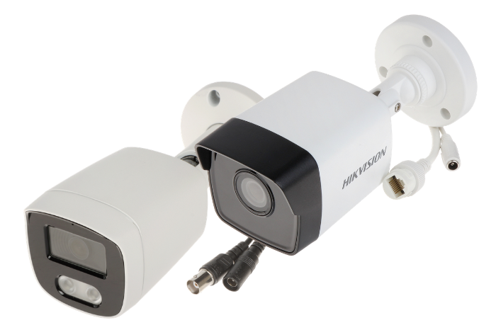 Camerabewaking thuis IP netwerkcamera en analoge coaxcamera